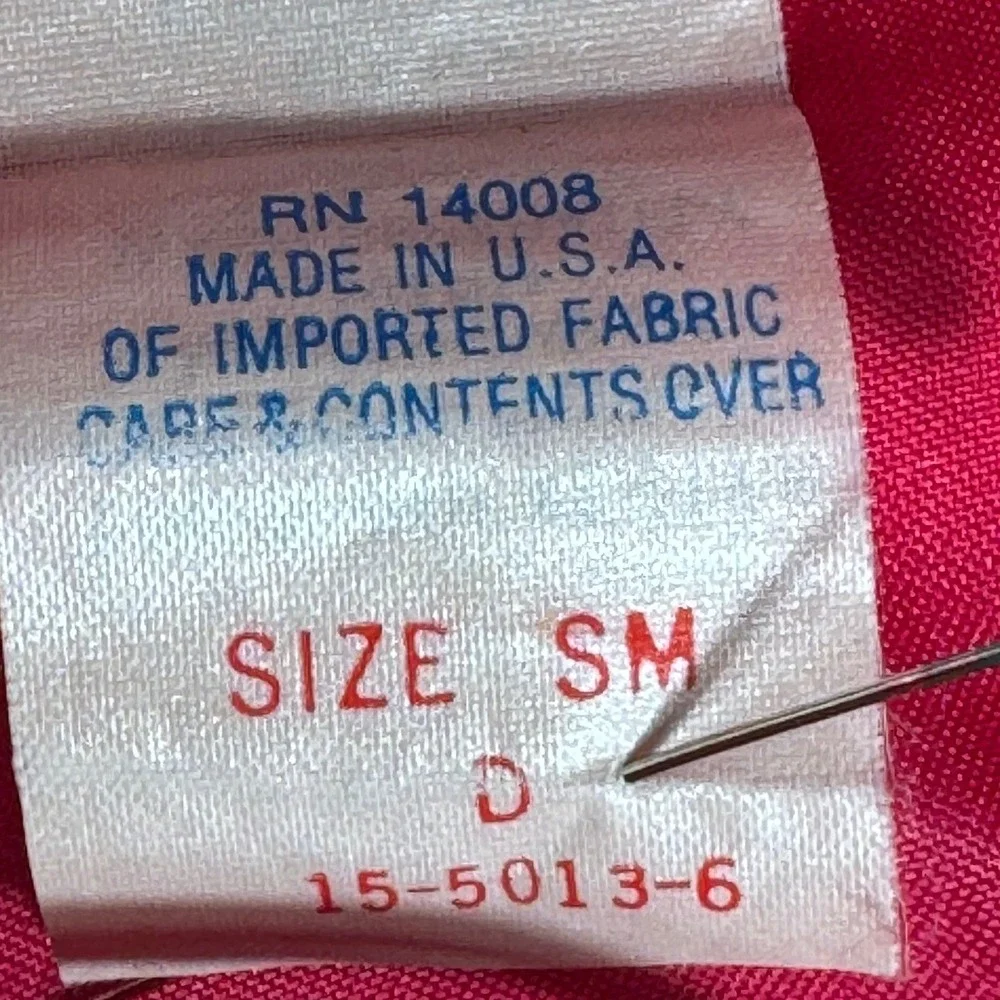 Sedu Vintage Hot Pink Satin Teddy Romper Scalloped Trim Snap Gusset USA Small - Picture 7 of 8